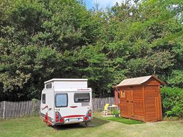 Pitch with private bathroom