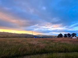 Sunset at camp site
