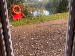 View from the camping pod