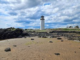 Lighthouse on southerness beach