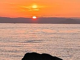 Beautiful sunset from the beach