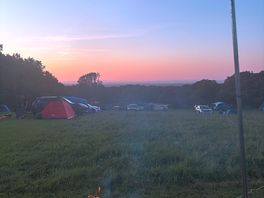 Campfire at sunset ☀️