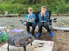 Camp fire scram