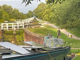 Located on the locks great views and evening rides/walks