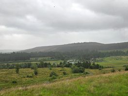 View from 3 king stones overlooking site