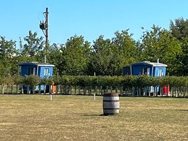 Shepherd hut toilets and showers. quirky and beautiful