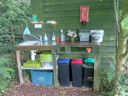 Recycling, waste and sink