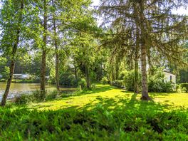 Grass pitches by the water