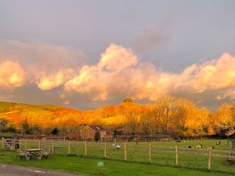 A morning view from our pitch.
