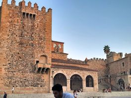 The outside of the historic city walls