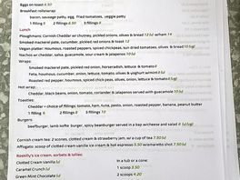 Elm farm current menu