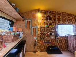 Inside the caravan shop