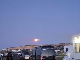 Beautiful moon and sunsets