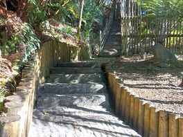 Walk to pools