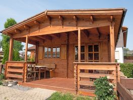 Wooden cabin exterior