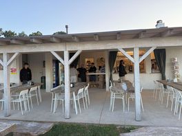 The bar restaurant with amazing pizza and fresh sardines