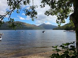 View across loch lomond late afternoon