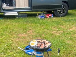 Enjoying our own made breakfast