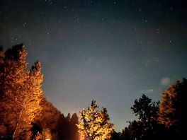 Camp at night