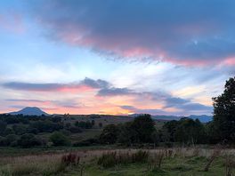 Sunset over camp