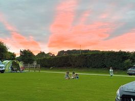Sunset at scratby hall