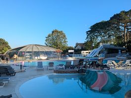 Evening pool bar