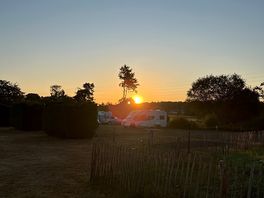 Sunrise at st leonards farm camp site