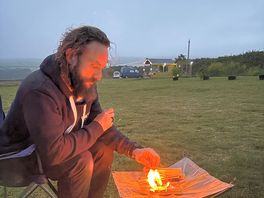 Starting a fire