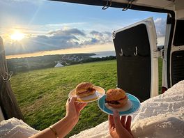 Breakfast view from out the van! loved it.