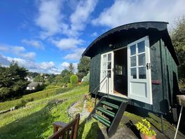 The outside of the hut