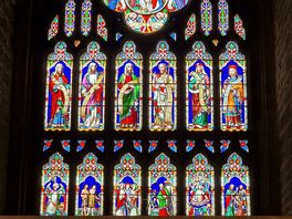 Beautful stained glass window.