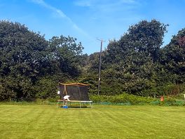 Trampoline on lower field