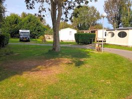 The site- toilet block in the corner.