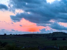 Sunset from the pitch.