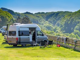 Grass pitches with stunning views