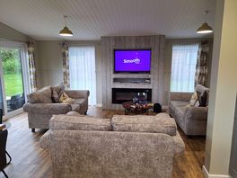 Living room area. open plan design.