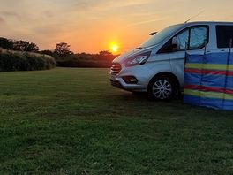 Sun setting on a quiet evening