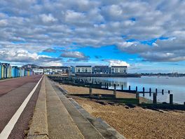 View towards harbour. 2 min walk from pitch