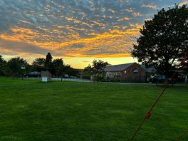 Evening sky from the tent