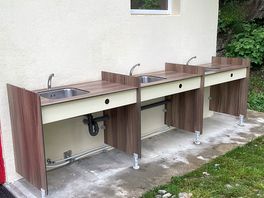 Washing up area