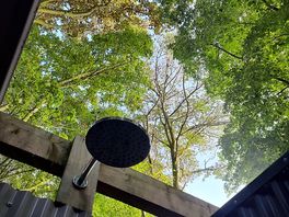 Shower under the trees