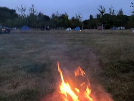 Looking over the camping field.