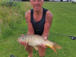 Happy husband, catching great fish. 🐠