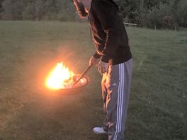 Fire pit included