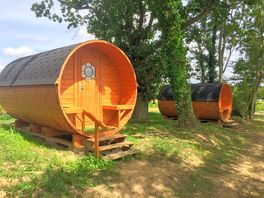Exterior of the camping pods