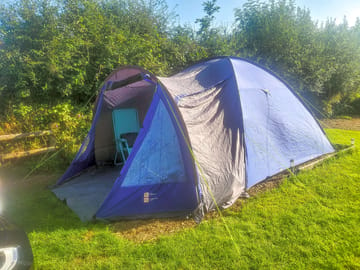 Visitor image of their tent (just to show the size of pitch) (added by manager 21 Oct 2022)