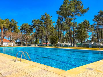 The outdoor pool