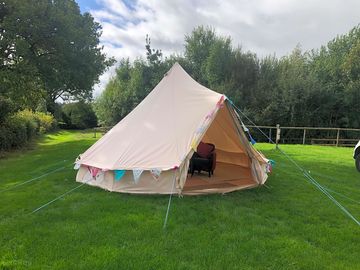 The bell tent pitch (added by manager 01 Feb 2022)