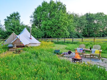 Just One Bell Tent is a dog friendly glamping retreat in a rural location