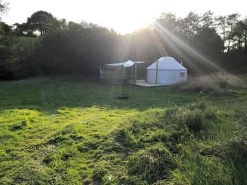 Valley Yurt in the evening. (added by manager 06 Apr 2021)